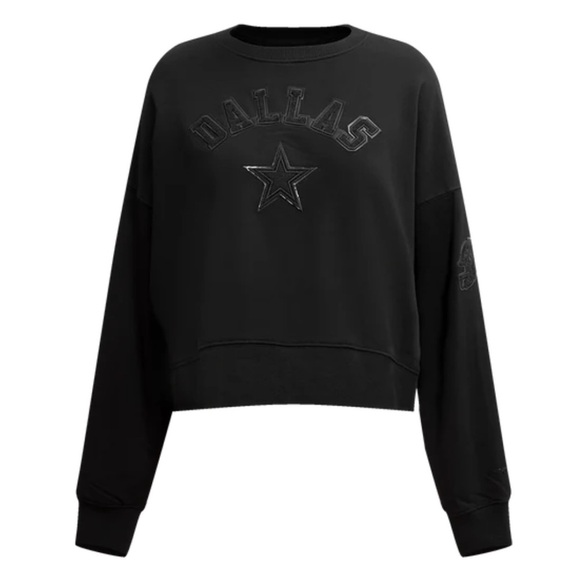 Pro Standard “NFL Dallas Cowboys” Triple Black Women’s Sweatshirt Size 2XL - Picture 1 of 11